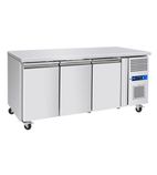 GRN-C3R 416 Litre Stainless Steel 3 Door Refrigerated Prep Counter