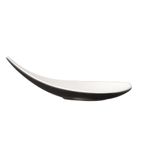 Boat Canape Spoon 145mm White and Black - CN078