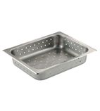 E7032 Stainless Steel Perforated 1/2 Gastronorm Tray 100mm