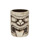 CZ418 Ceramic Toscano Lono Tiki Mug Coffee Brown 450ml