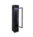 Image of NT5-HC 99 Ltr Upright Slimline Single Glass Door Black Display Fridge