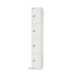 GR305-CL Elite Four Door Manual Combination Locker Locker White