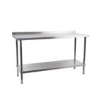 DR338 1500mm Self Assembly Stainless Steel Wall Table