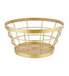 Plus Metal Basket Gold Brushed 110 x 210mm - CW696