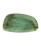 FD848 Oval Plates Samphire Green 349x171mm (Pack of 6)