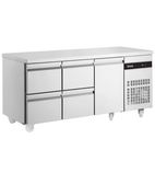 PN229-HC 429 Ltr 1 Door & 4 Drawer Stainless Steel Refrigerated Prep Counter