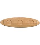 CE766 Menu Oval Wooden Trays 550mm