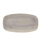 DW330 Rectangular Plates Peppercorn Grey 189 x 355mm (Pack of 6)