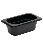 U472 Polycarbonate 1/9 Gastronorm Container 65mm Black