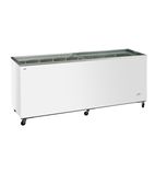 Image of NV5 534 Ltr White Display Chest Freezer With Glass Lid