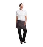Image of A906 Short Bistro Apron Charcoal