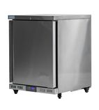 HEF138 145 Ltr Undercounter Single Door Stainless Steel Fridge