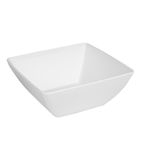 Image of DP145 Curved White Melamine Bowl 11"