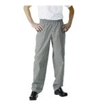 Image of Essential A026-M Baggy Pants Small Black Check M