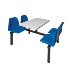 Image of B6FASTFD4DEB 4 Seater Double Entry Canteen Table