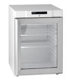 Image of COMPACT KG210 LG 3W 125 Ltr Undercounter Single Glass Door Stainless Steel Display Fridge