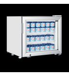 UF50G 50 Ltr Countertop Single Glass Door White Display Freezer
