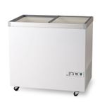 IKG275 254 Ltr White Display Chest Freezer With Glass Lid