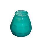 DH585 Twilight Sea Green Glass Low Boy Candle
