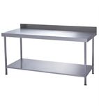 TAB06700-WALL 600mm Stainless Steel Wall Table with One Undershelf
