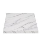 DT444 Pre-Drilled Square Table Top Marble Effect 600mm