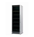 FZ365W-SILVER 368 Ltr Upright Single Glass Door Silver Dual Zone Wine Cooler