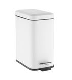 HT475 Washroom Pedal Bin White 5Ltr