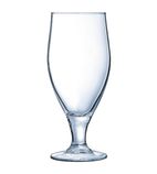 DL198 Cervoise Nucleated Stemmed Beer Glasses 320ml CE Marked at 284ml