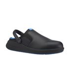 SA674-38 Refresh Safety Clog Black with Firm Insole Size 38