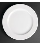 CG009 Classic White Wide Rim Plates 260mm (Pack of 12)
