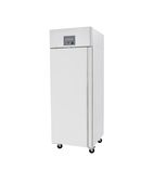 Image of HEG793 Medium Duty 670 Ltr Upright Single Door Stainless Left Hand Hinged Freezer