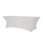 DW804 XL240 Table Stretch Cover White