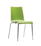 Plyform Stacking Sidechair Lime Green (Pack of 4) - CP757