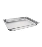 K802 Stainless Steel 2/1 Gastronorm Tray 65mm