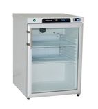 HG200WH 170 Ltr Undercounter Single Glass Door White Display Fridge