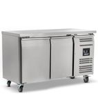 HBC2NU Medium Duty 282 Ltr 2 Door Stainless Steel Refrigerated Prep Counter
