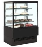 EVOK1502 1500mm Wide Flat Glass Patisserie Serve Over Counter Display Fridge