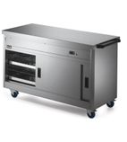 Panther P6P4 1530mm Wide Mobile Hot Cupboard With Plain Top