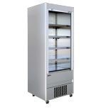 MCX90M 868mm Wide Stainless Steel Multideck Display Fridge With Lockable Shutter