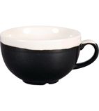 Monochrome DR685 Cappuccino Cup Onyx Black 225ml (Pack of 12)