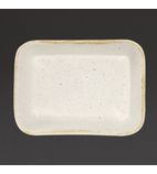 Image of DS494 Deep Rectangular Dishes Barley White 160mm (Pack of 12)