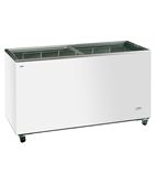 NV4 436 Ltr White Display Chest Freezer With Glass Lid
