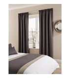 HN280 Comfort Tundra Tape Top Curtains Pewter 130 x 183cm