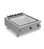 Image of F900 E9581R Electric Countertop Machined Steel Half-Ribbed Plate Griddle