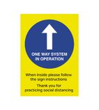 FN655 One Way System In Operation Poster A4 Self-Adhesive