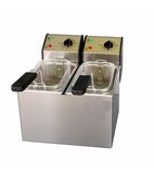 FD50D 2 x 5 Ltr Electric Countertop Twin Tank Fryer (2 x Baskets)