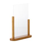 Image of CE409 Acrylic Menu Holder With Wooden Frame A4