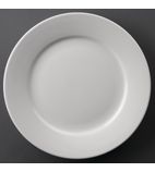 CC208 Wide Rimmed Plates 228mm White (Pack of 12)