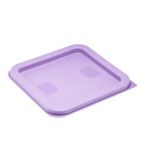 HY425 Polyethylene Square Food Measuring Container Lid Purple Small