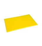 J020 High Density Yellow Chopping Board Standard 450x300x12mm